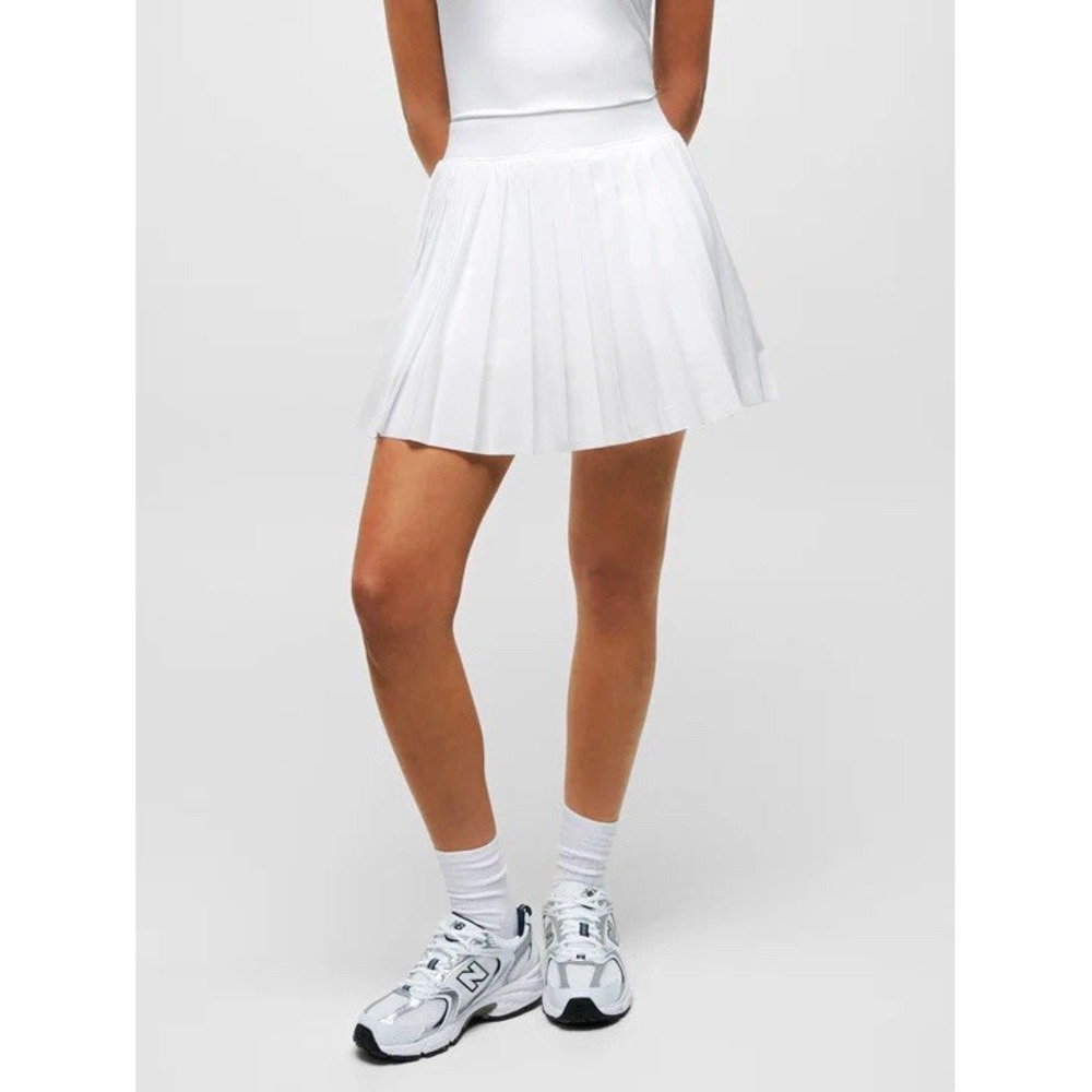 Greyson Leo Skirt Women XS White Pleated Tennis Golf Skort Built In Shorts